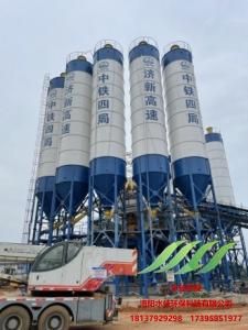 濟(jì)源中鐵四局商混站倉(cāng)頂除塵2